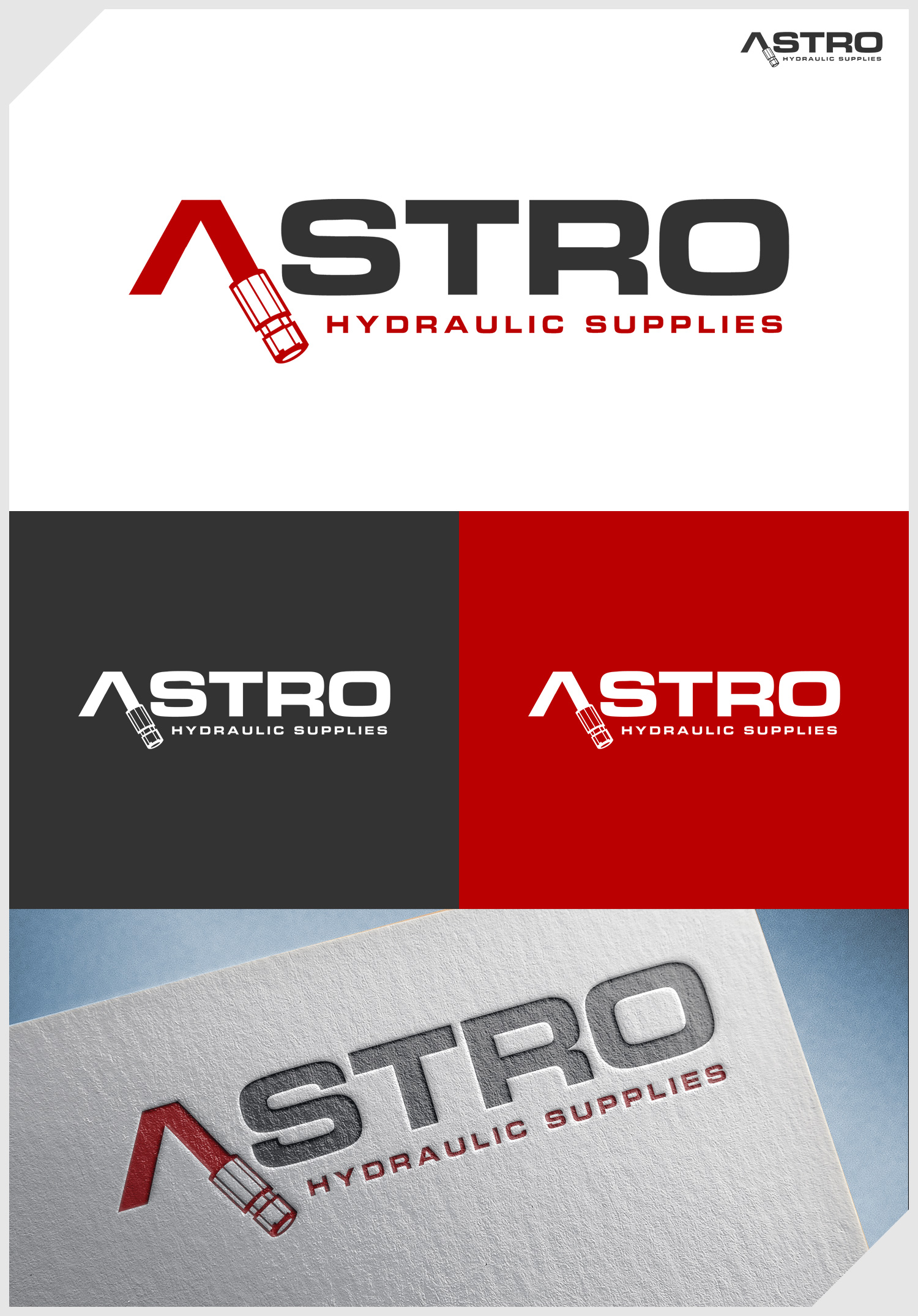 Logo Design by IDesign1606 for Astro Hydraulic Supplies | Design #37077135