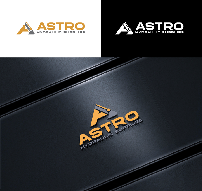 Logo Design by RA-bica for Astro Hydraulic Supplies | Design #37068014