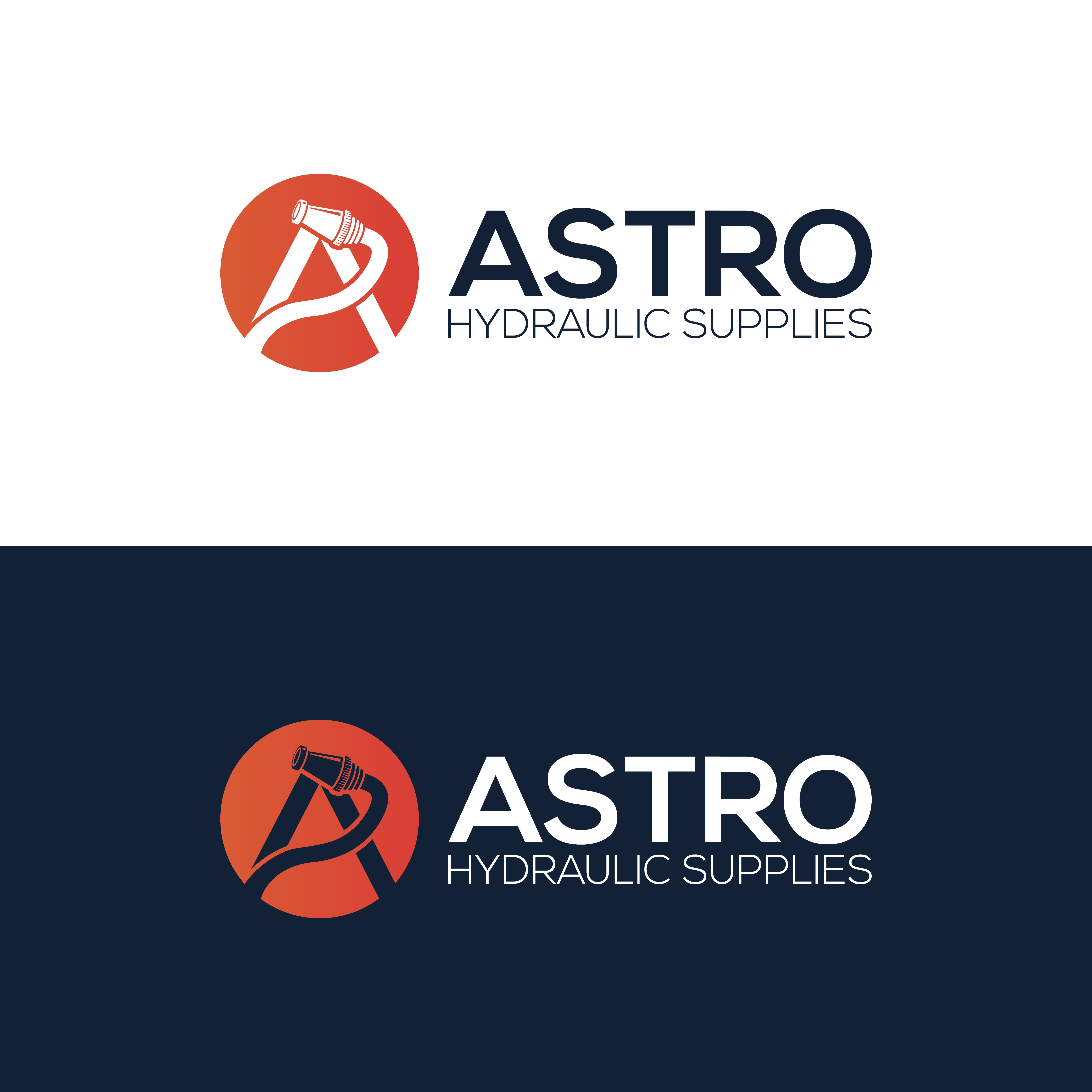 Logo Design by Jubaidur Creative Designer for Astro Hydraulic Supplies | Design #37074778