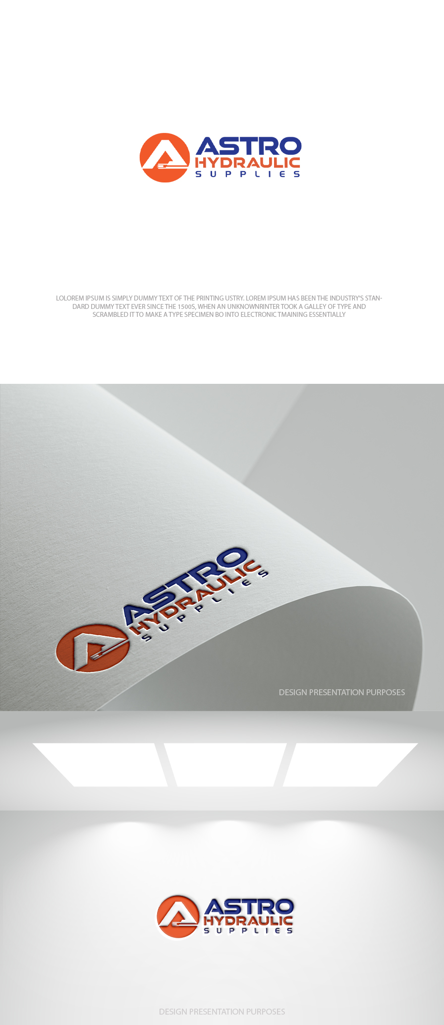 Logo Design by zebronicgraphic for Astro Hydraulic Supplies | Design #37069690
