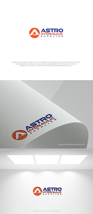 Logo Design by zebronicgraphic for Astro Hydraulic Supplies | Design: #37069690
