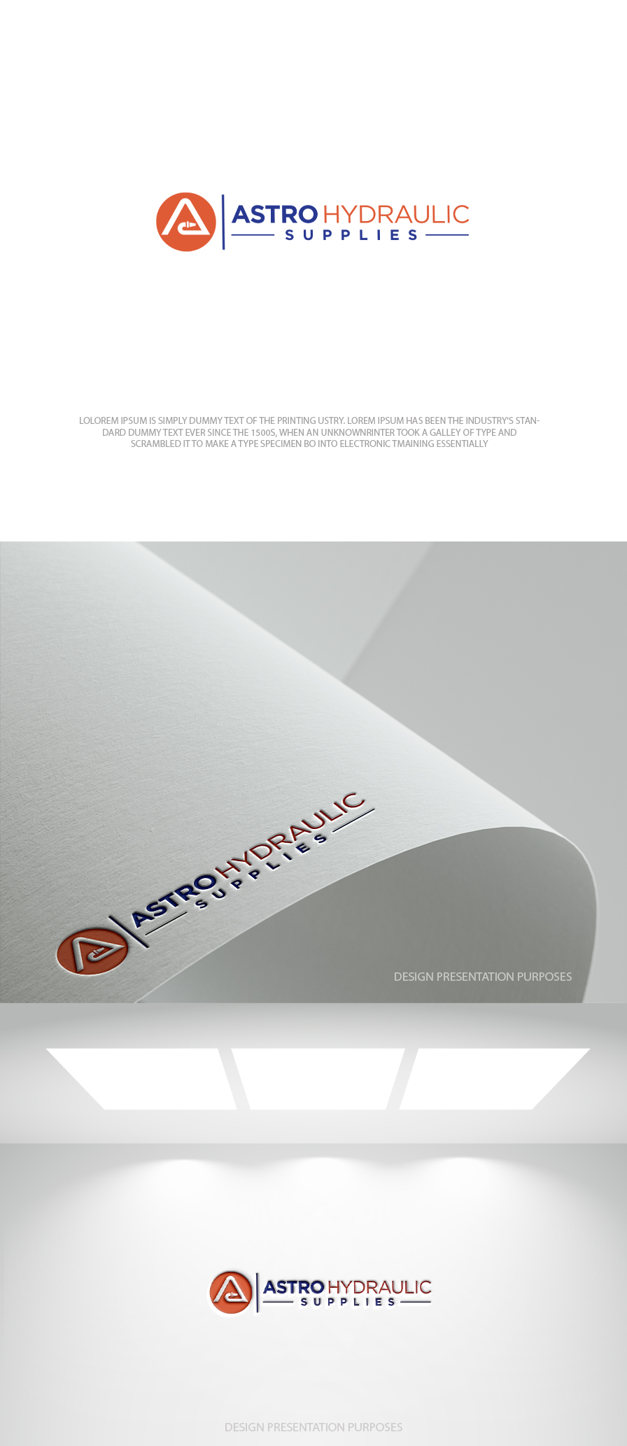 Logo Design by zebronicgraphic for Astro Hydraulic Supplies | Design #37069691