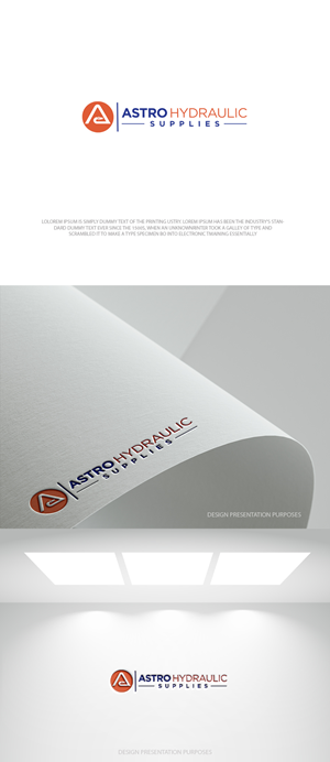 Logo Design by zebronicgraphic for Astro Hydraulic Supplies | Design: #37069691
