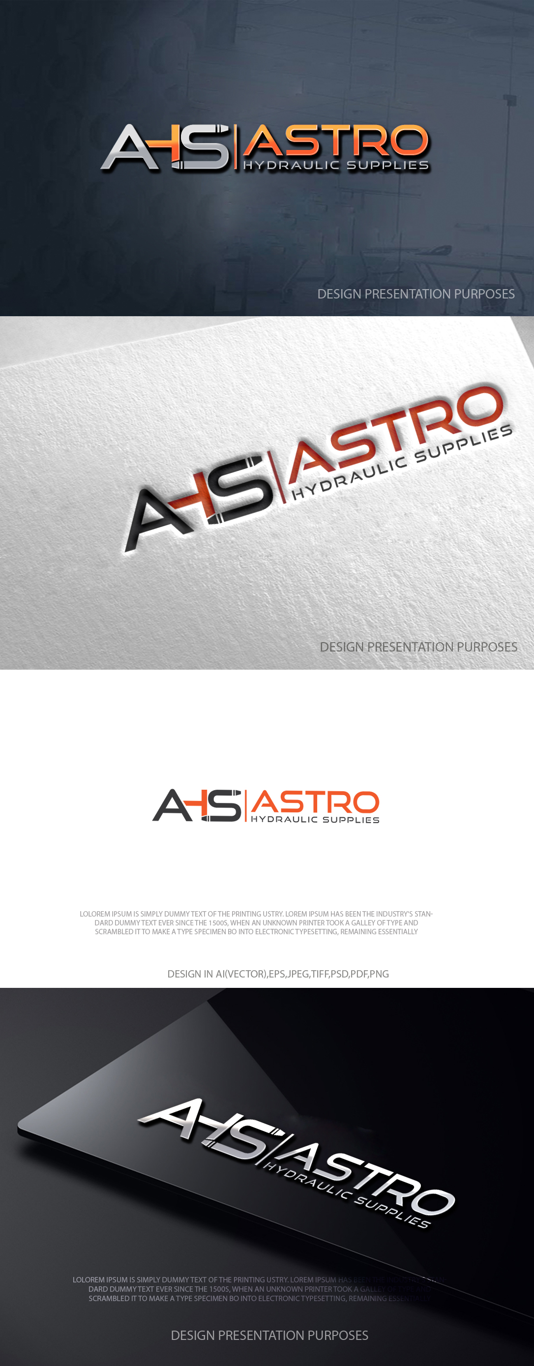 Logo Design by zebronicgraphic for Astro Hydraulic Supplies | Design #37069700