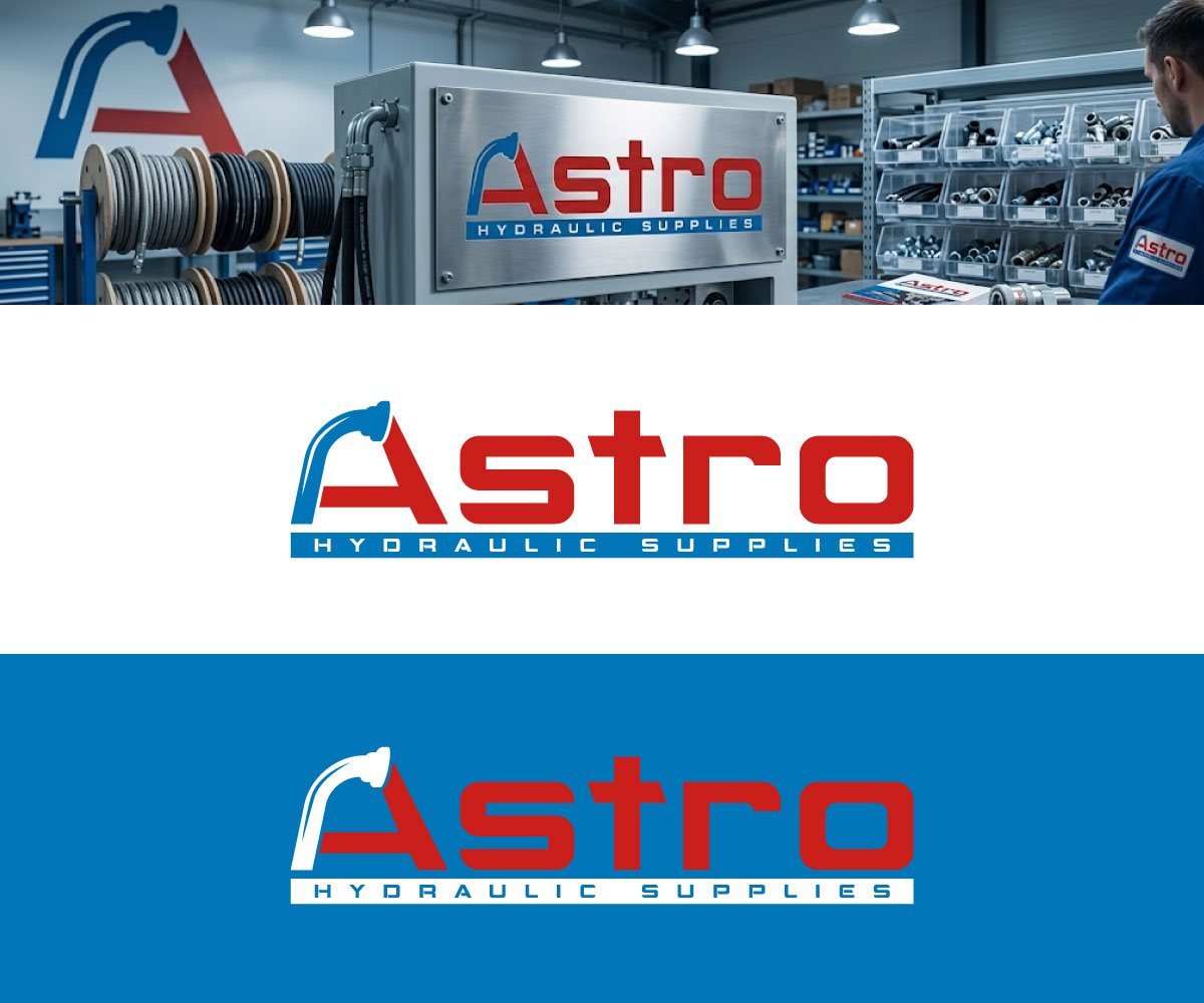 Logo Design by Ansh Design for Astro Hydraulic Supplies | Design #37068551