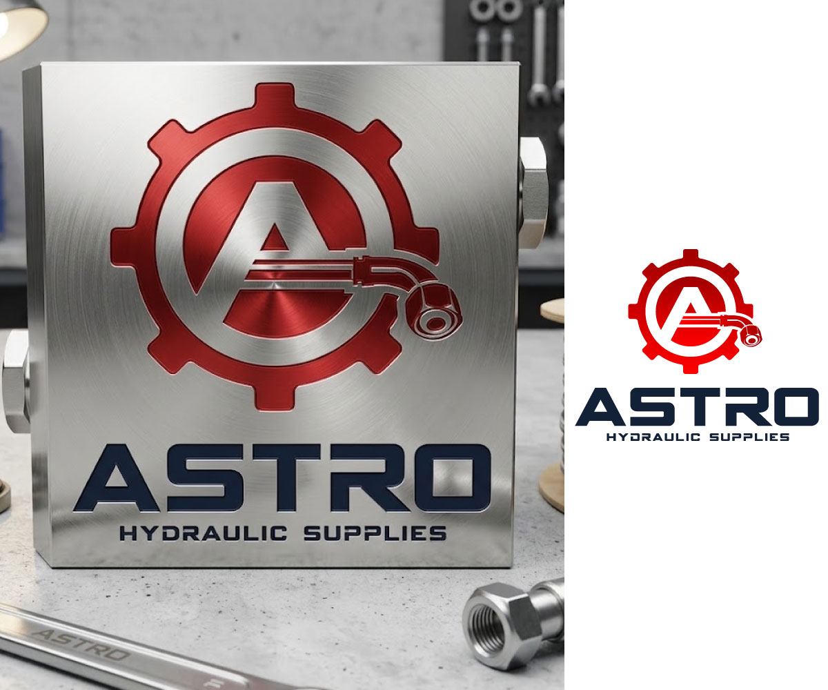 Logo Design by Ansh Design for Astro Hydraulic Supplies | Design #37068553