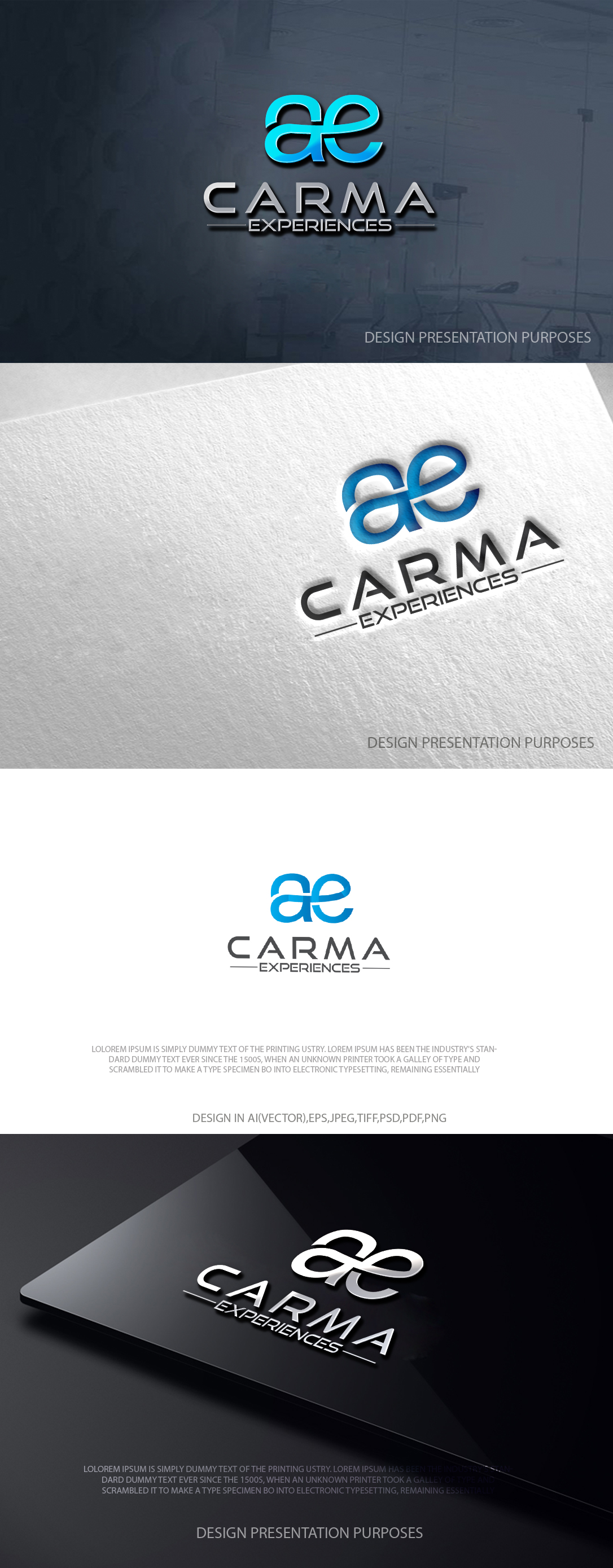 Logo Design by zebronicgraphic for Carma Experiences | Design #37073610