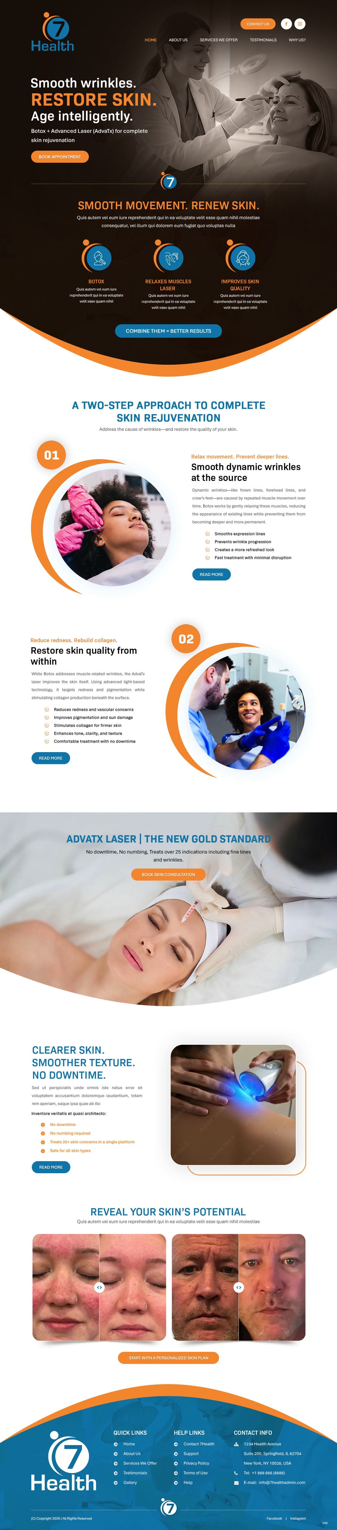 Diseño Web por pb para 7 Health | Diseño #37074257