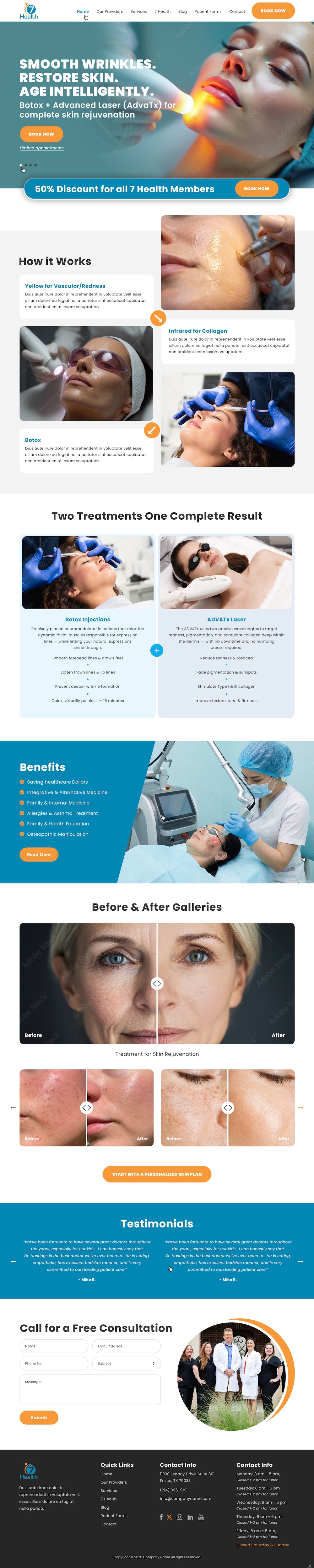 Diseño Web por pb para 7 Health | Diseño #37109024