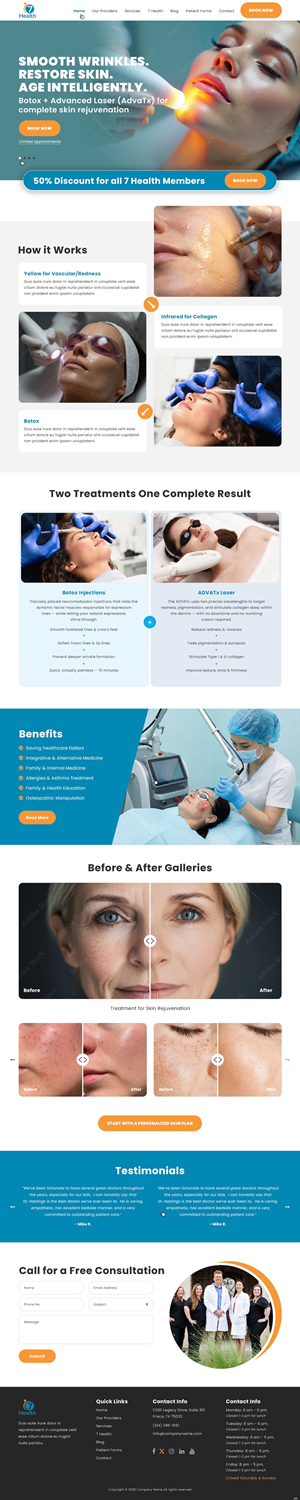 Web Design by pb for 7 Health | Design: #37113685