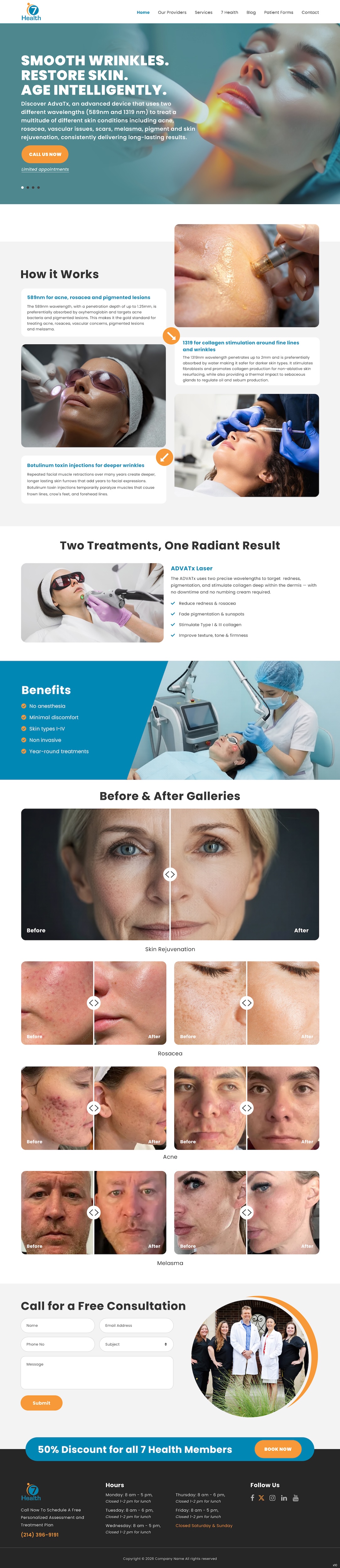 Web Design by pb for 7 Health | Design #37179379
