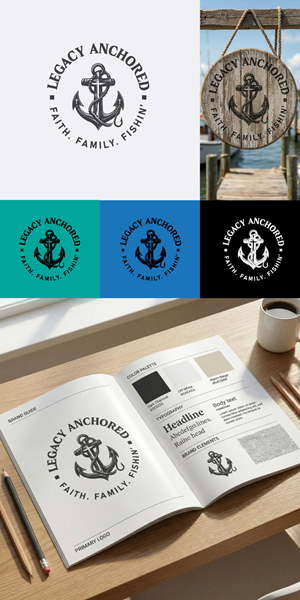 Logo Design by Gol D Roger™ for Legacy Anchored | Design: #37099603