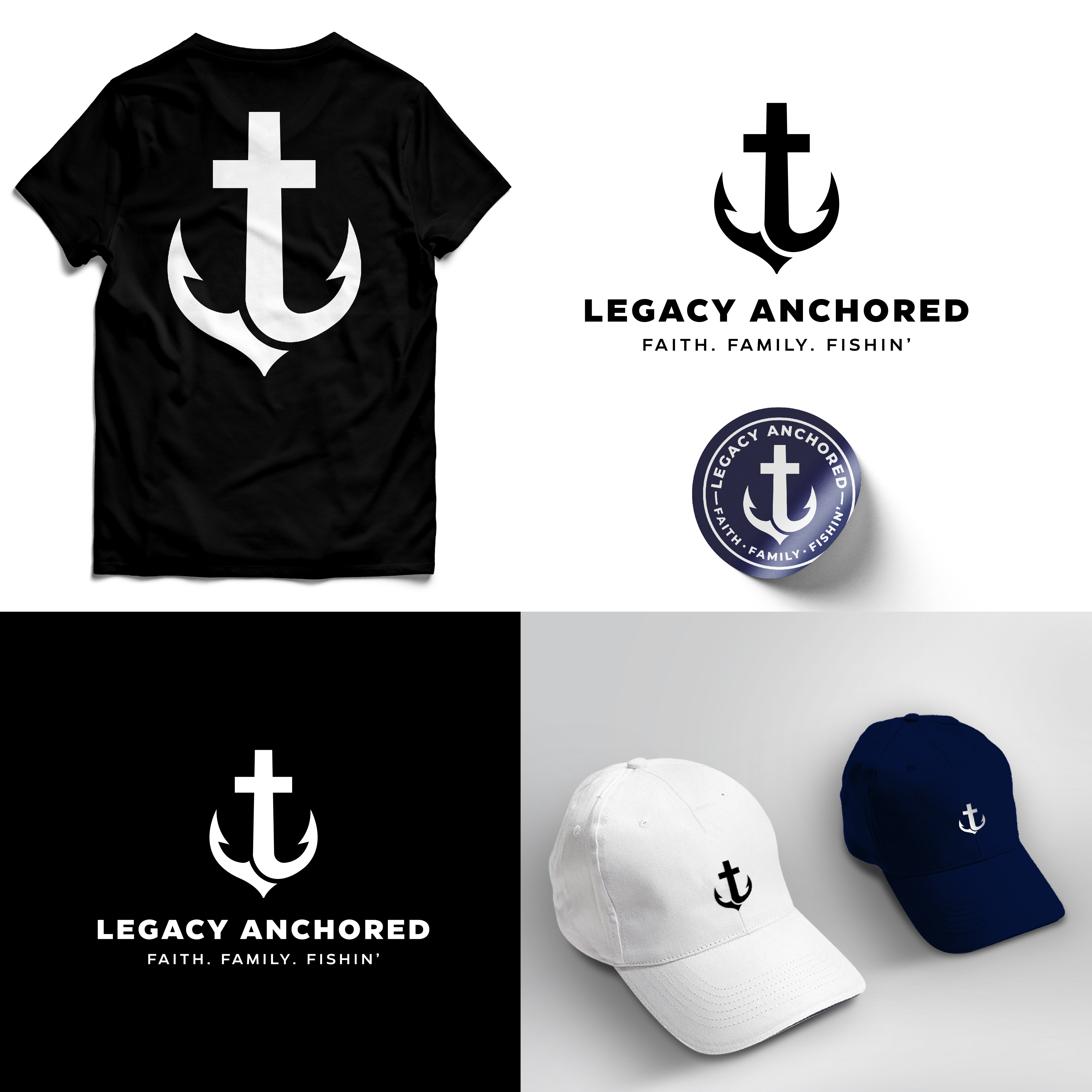 Logo Design by razertron for Legacy Anchored | Design #37104352