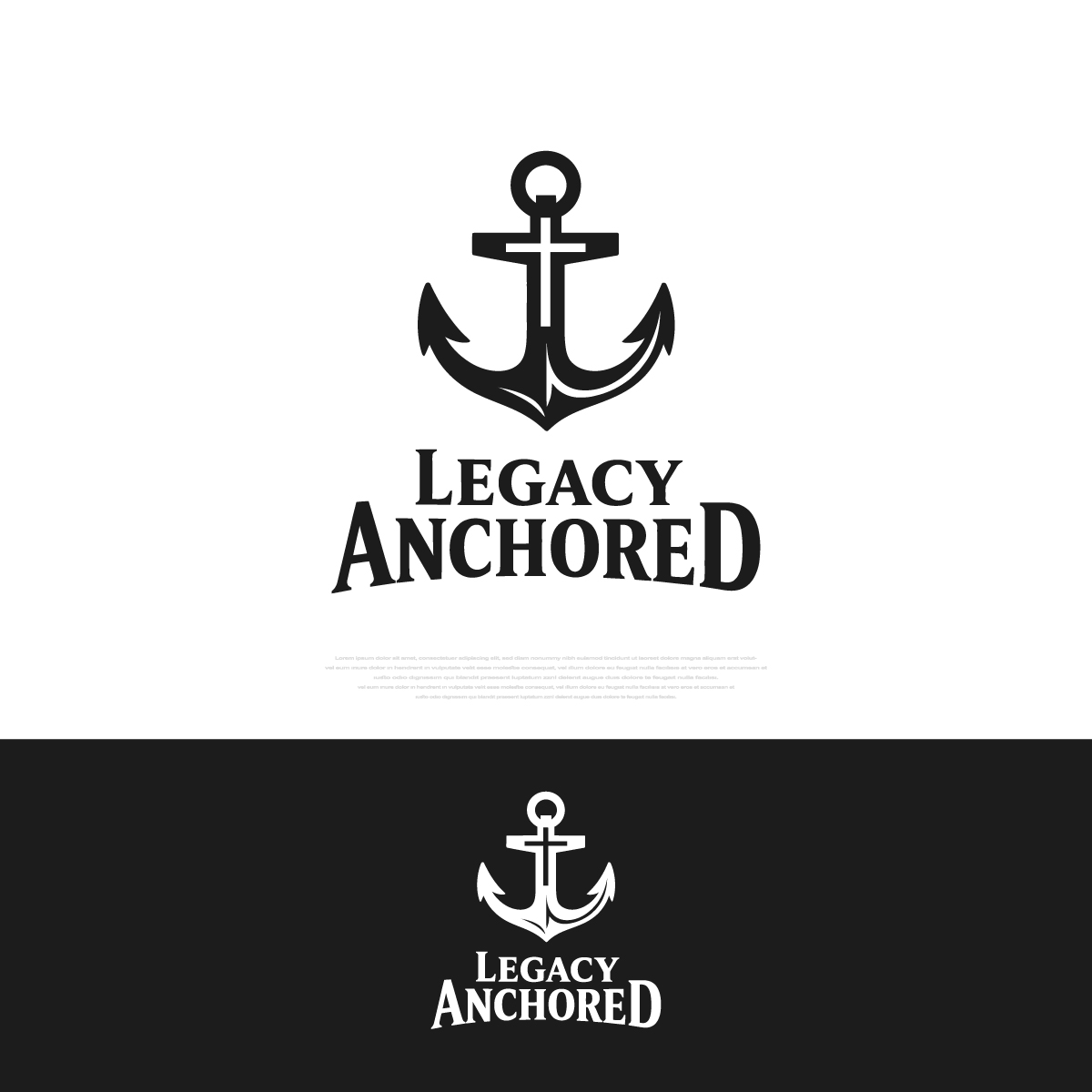 Logo Design by quotex for Legacy Anchored | Design #37078946