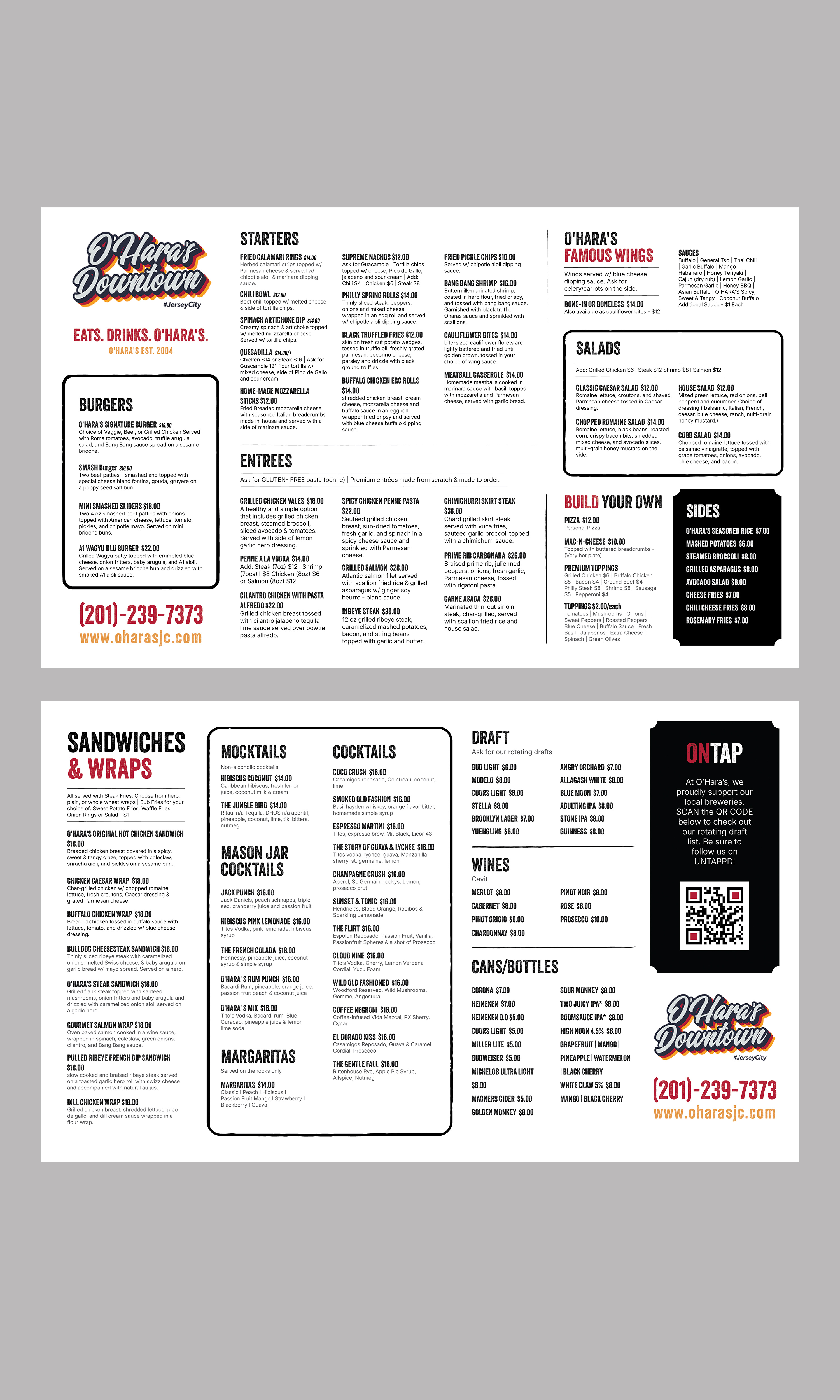 Menu Design by thedesignstar for this project | Design: #37111180