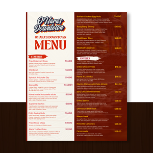 Menu Design by Vikum 3 for this project | Design: #37093086