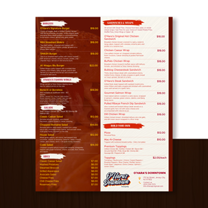 Menu Design by Vikum 3 for this project | Design: #37093089