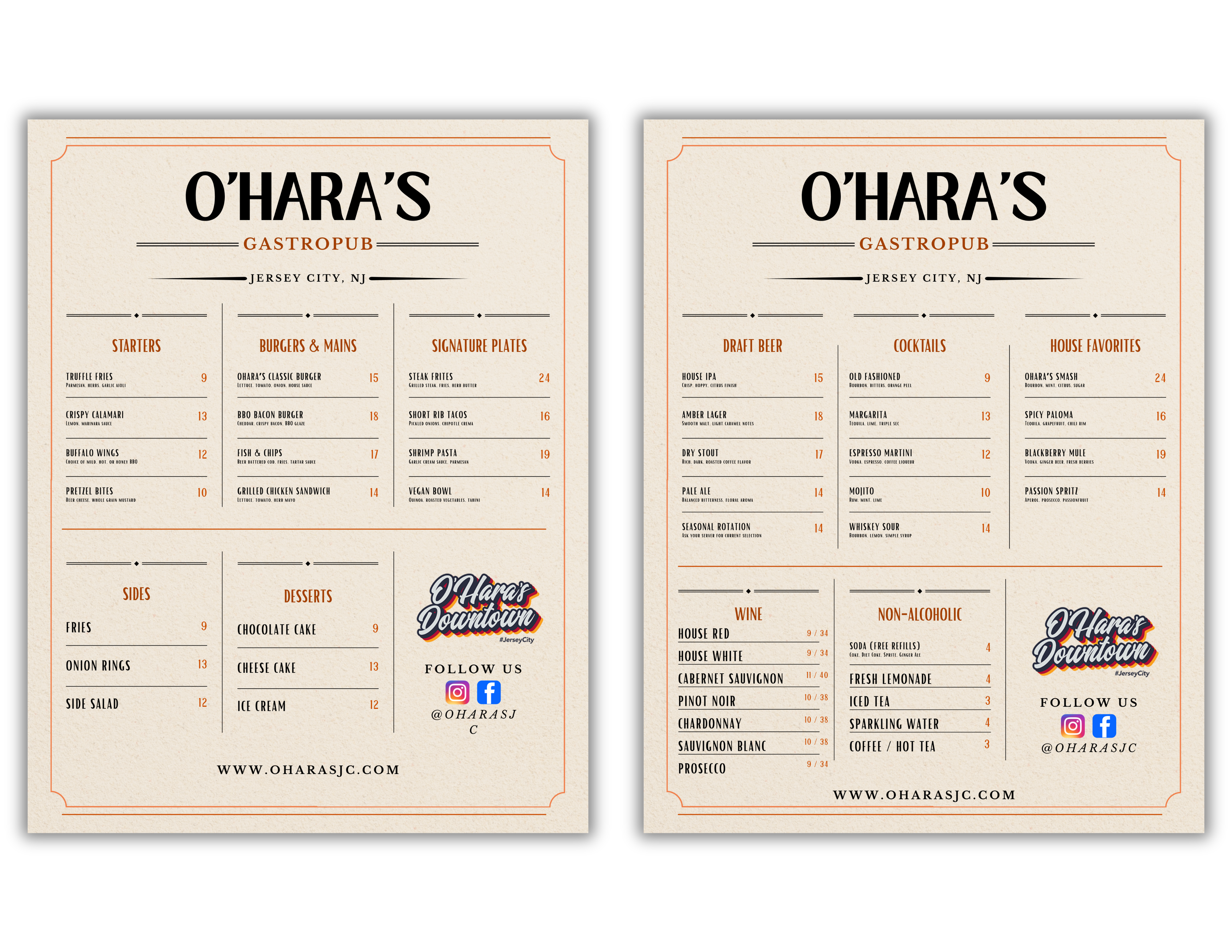 Menu Design by Custom A for this project | Design #37091550