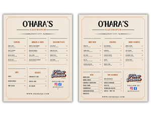 Menu Design by Custom A
