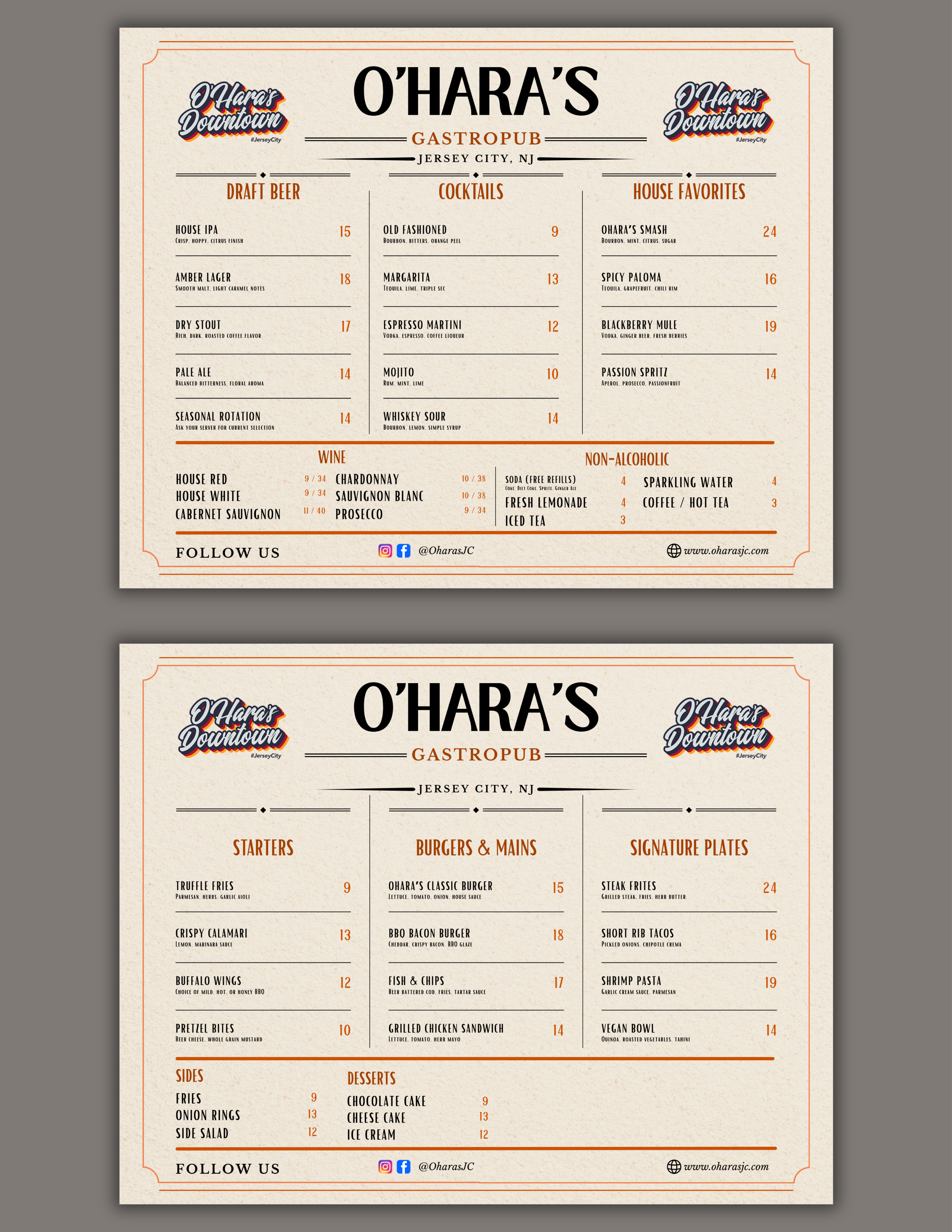 Menu Design by Custom A for this project | Design #37092790