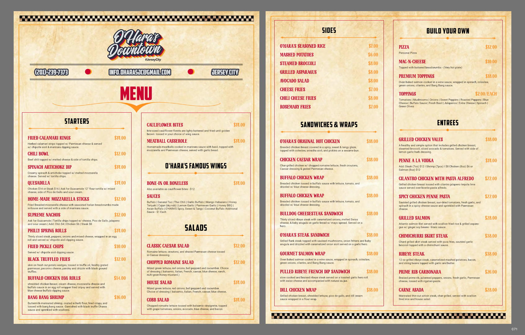 Menu Design by pb for this project | Design #37092636