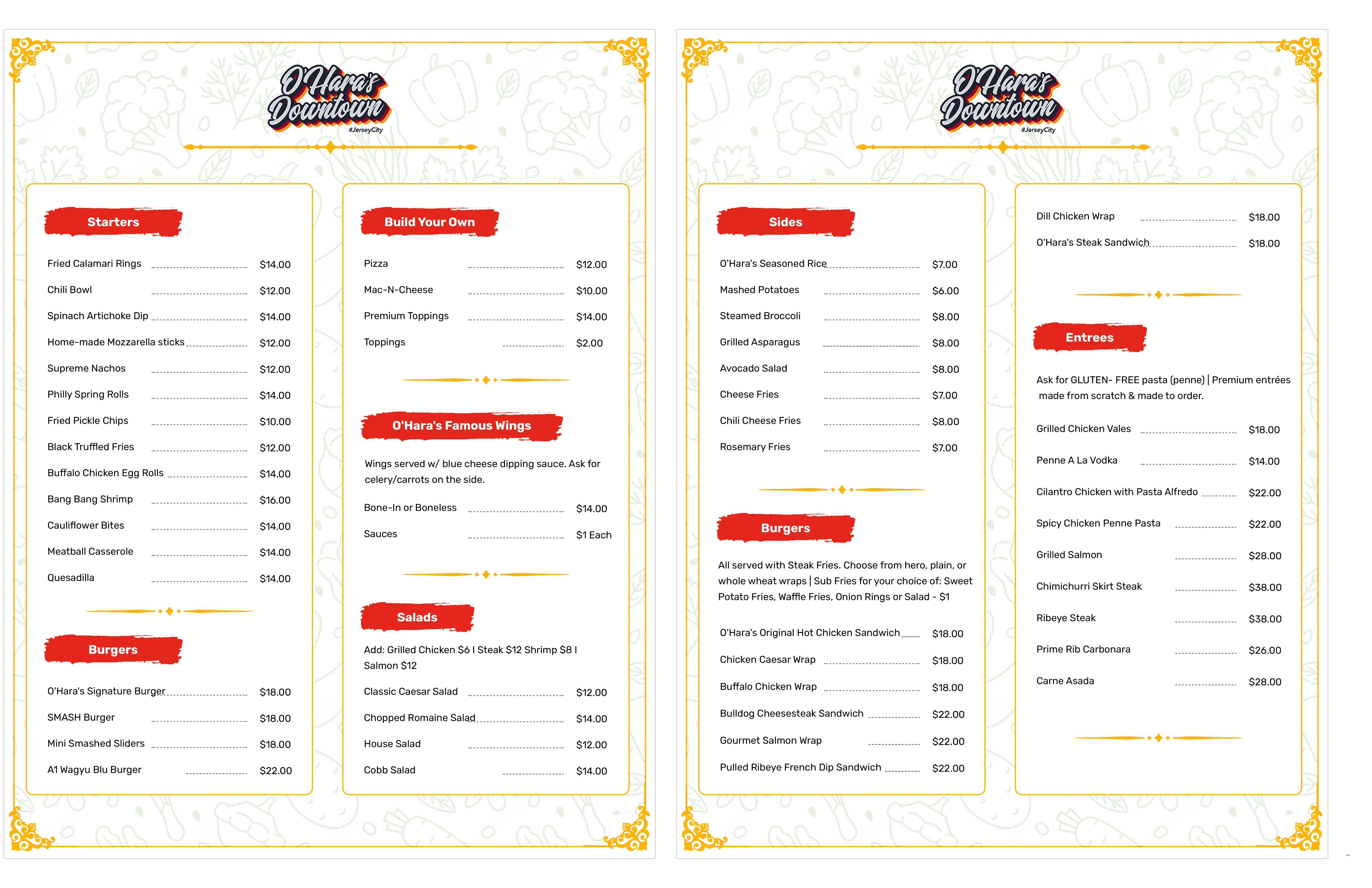 Menu Design by pb for this project | Design #37092639