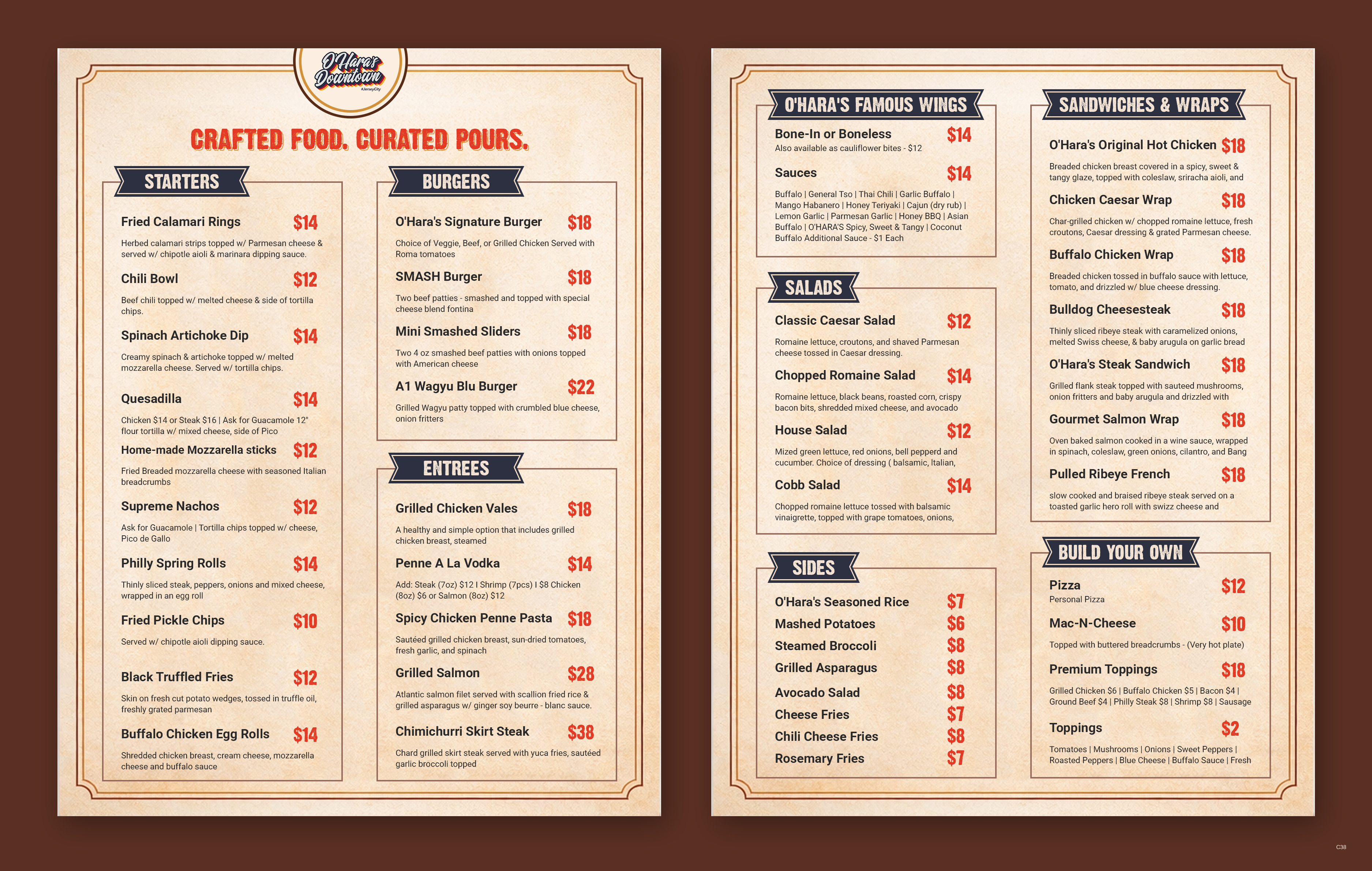 Menu Design by pb for this project | Design #37092640