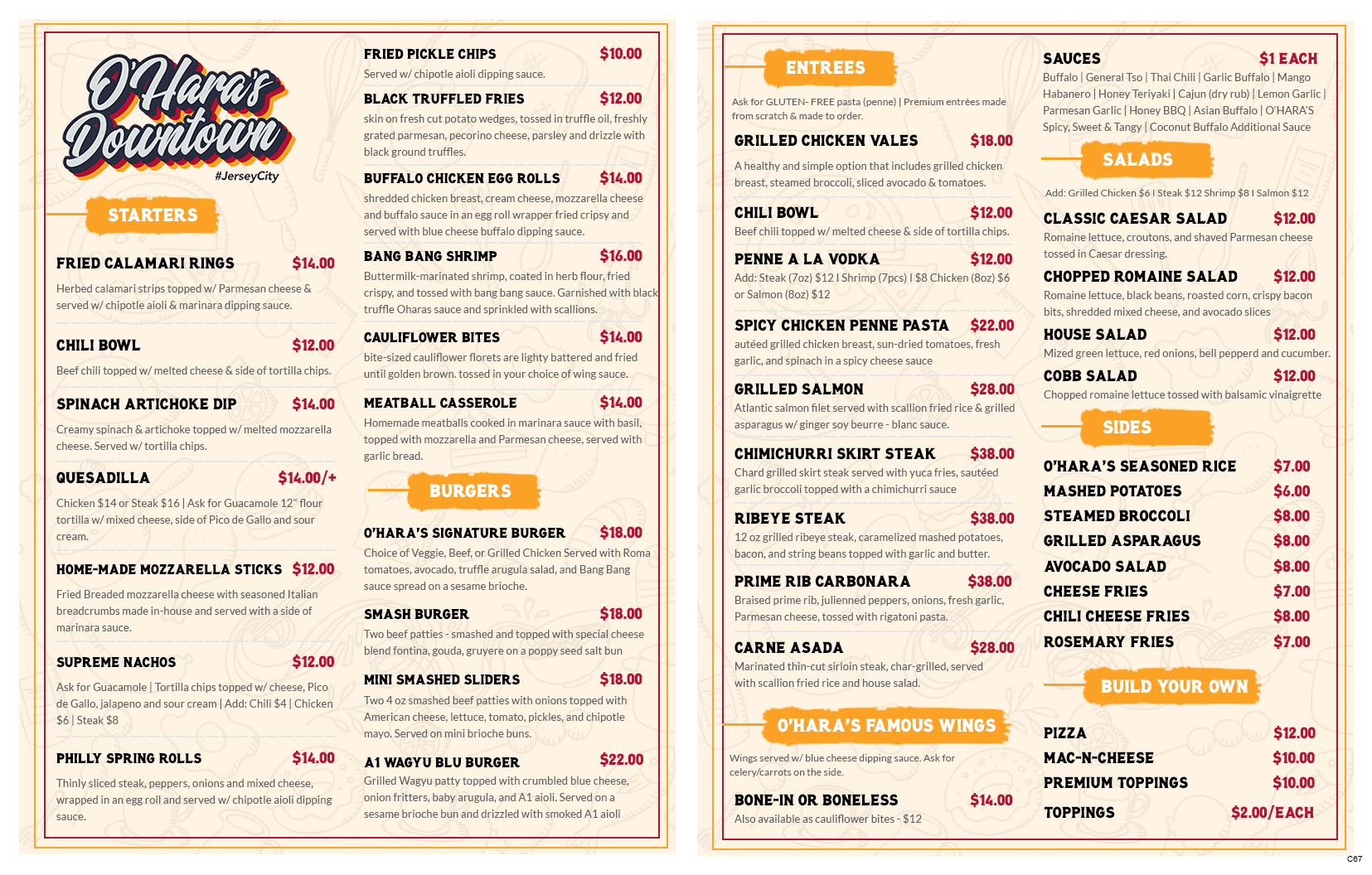 Menu Design by pb for this project | Design #37092641