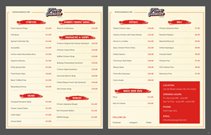 Menu Design by pb for this project | Design: #37092645