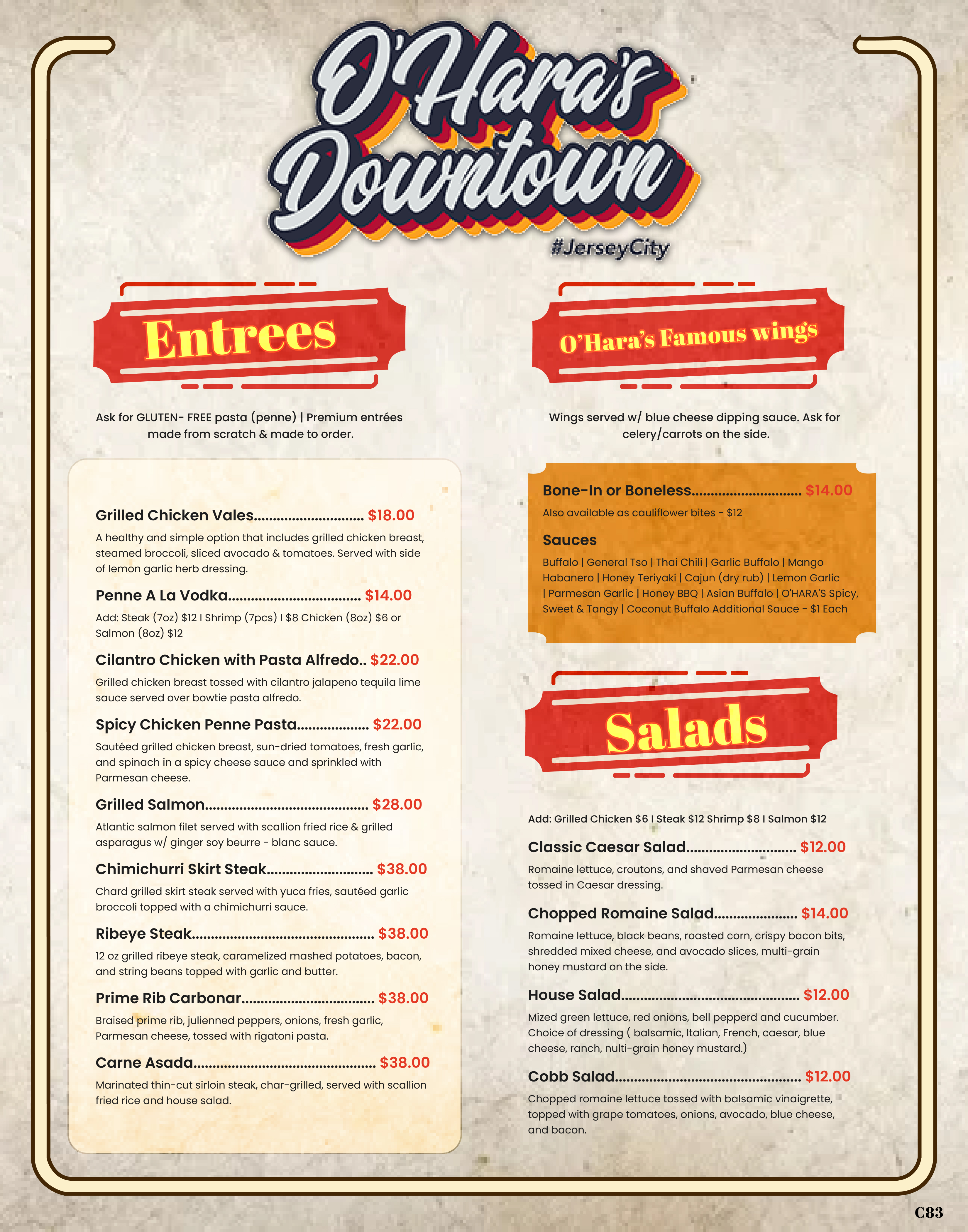 Menu Design by pb for this project | Design #37097741