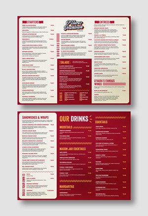 Menu Design by debdesign for this project | Design: #37090120