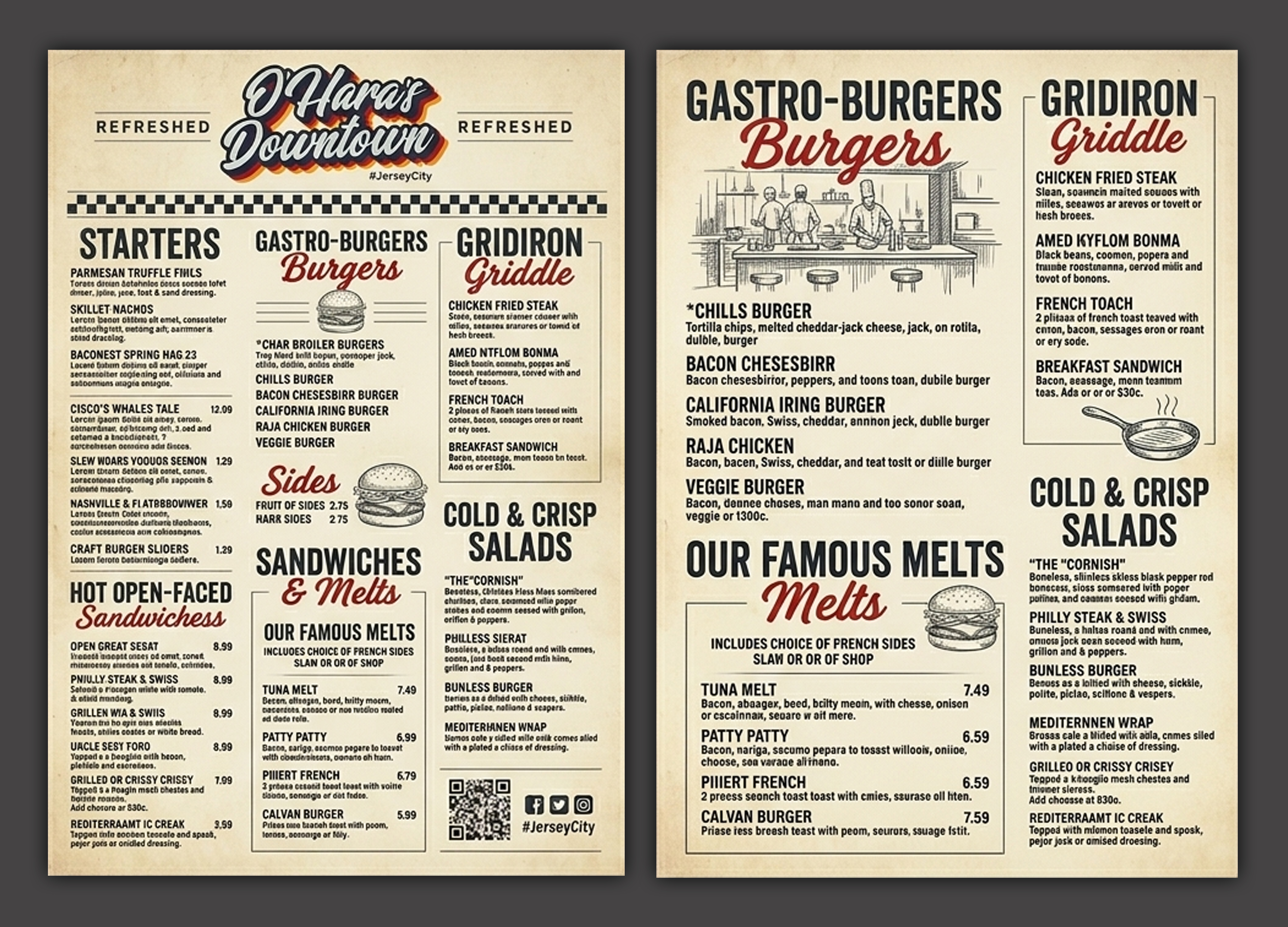 Menu Design by creativeoutline for this project | Design #37103666