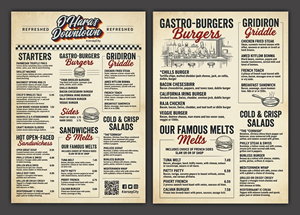 Menu Design by creativeoutline for this project | Design #37103666