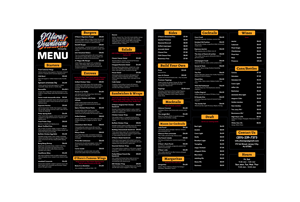 Menu Design by Creations Box 2015 for this project | Design #37099831