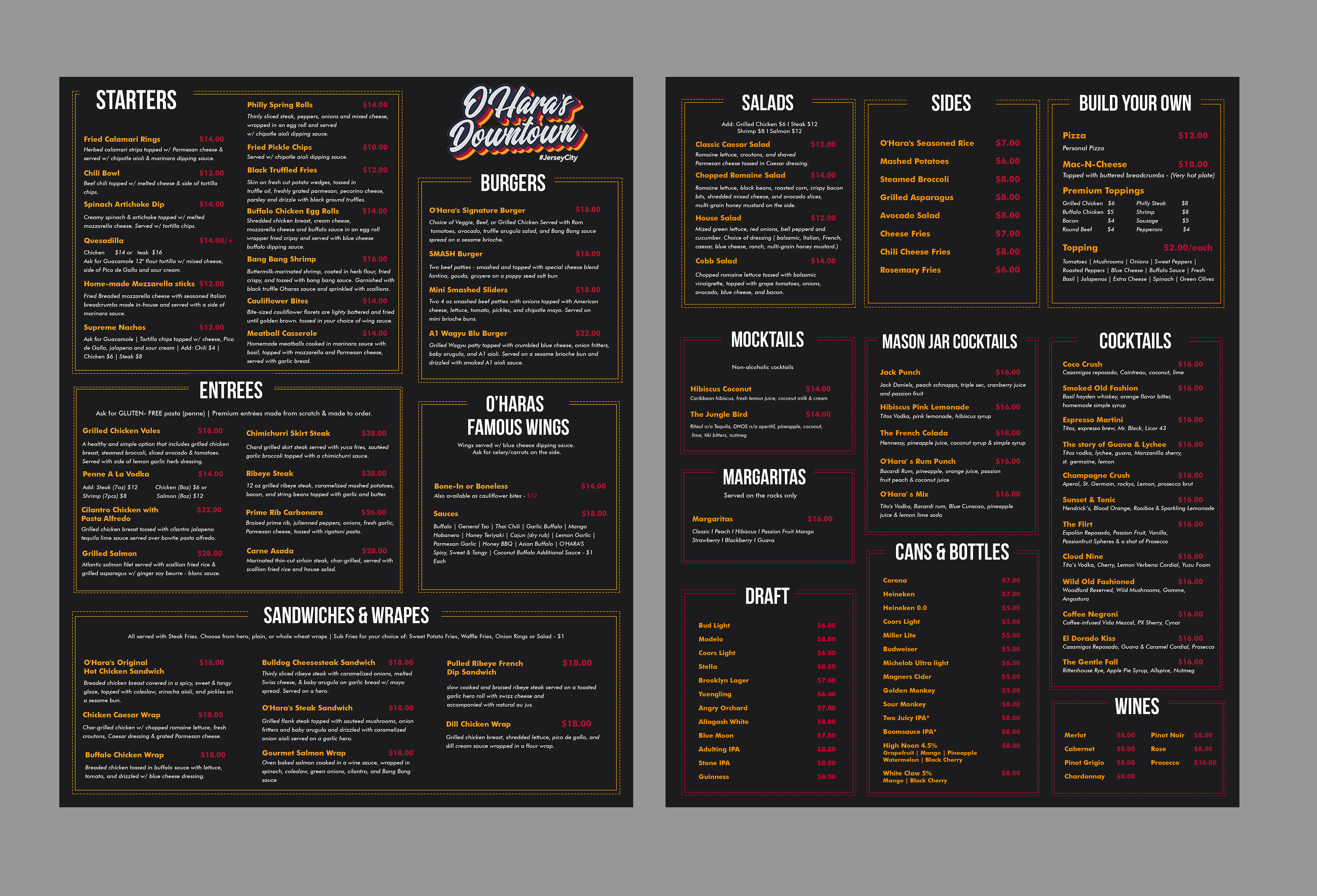 Menu Design by Creations Box 2015 for this project | Design #37099832