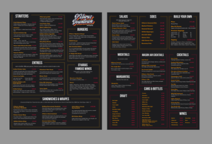 Menu Design by Creations Box 2015 for this project | Design: #37099832