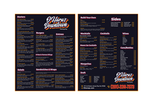 Menu Design by Creations Box 2015 for this project | Design: #37099834