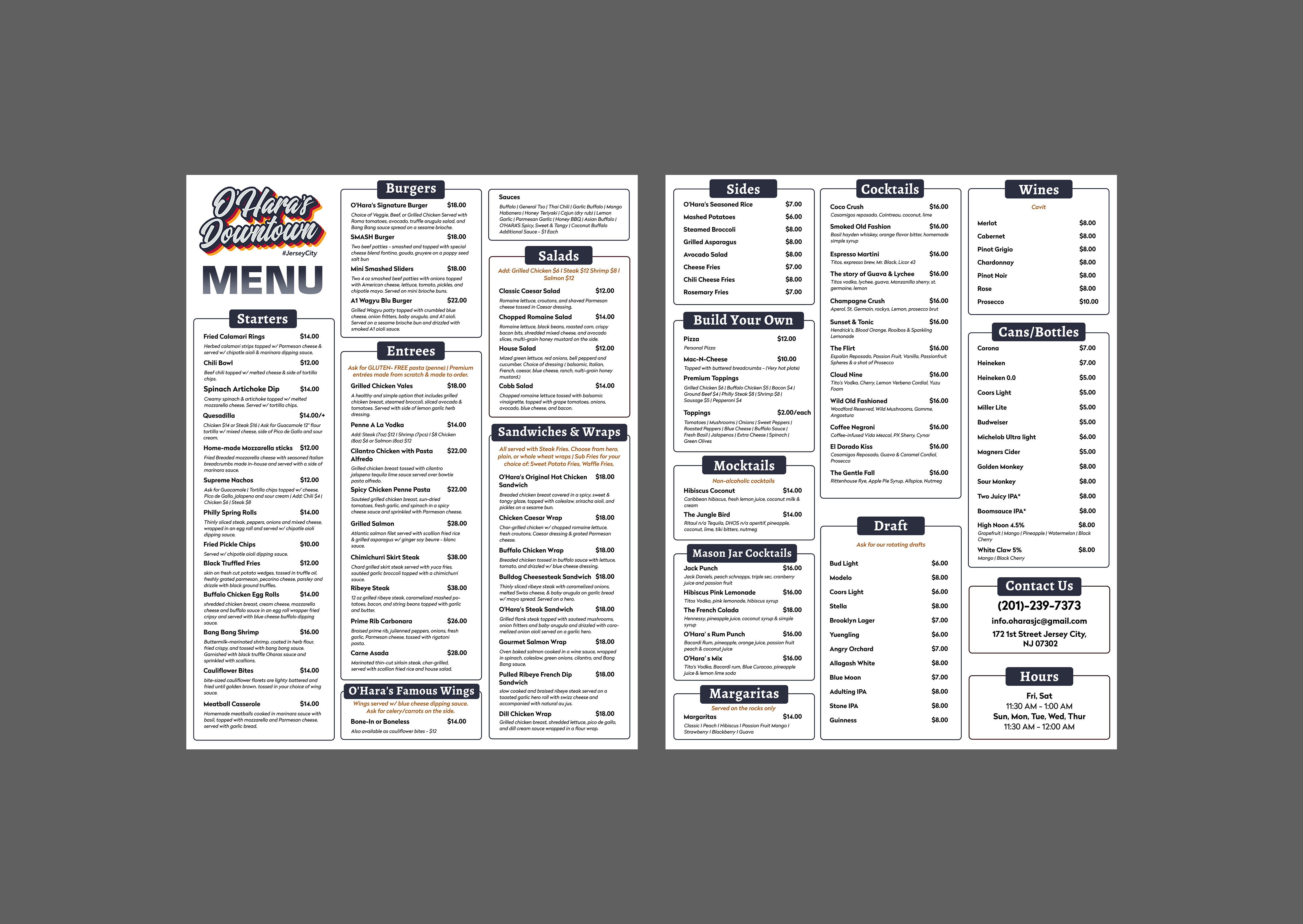 Menu Design by Creations Box 2015 for this project | Design #37099836