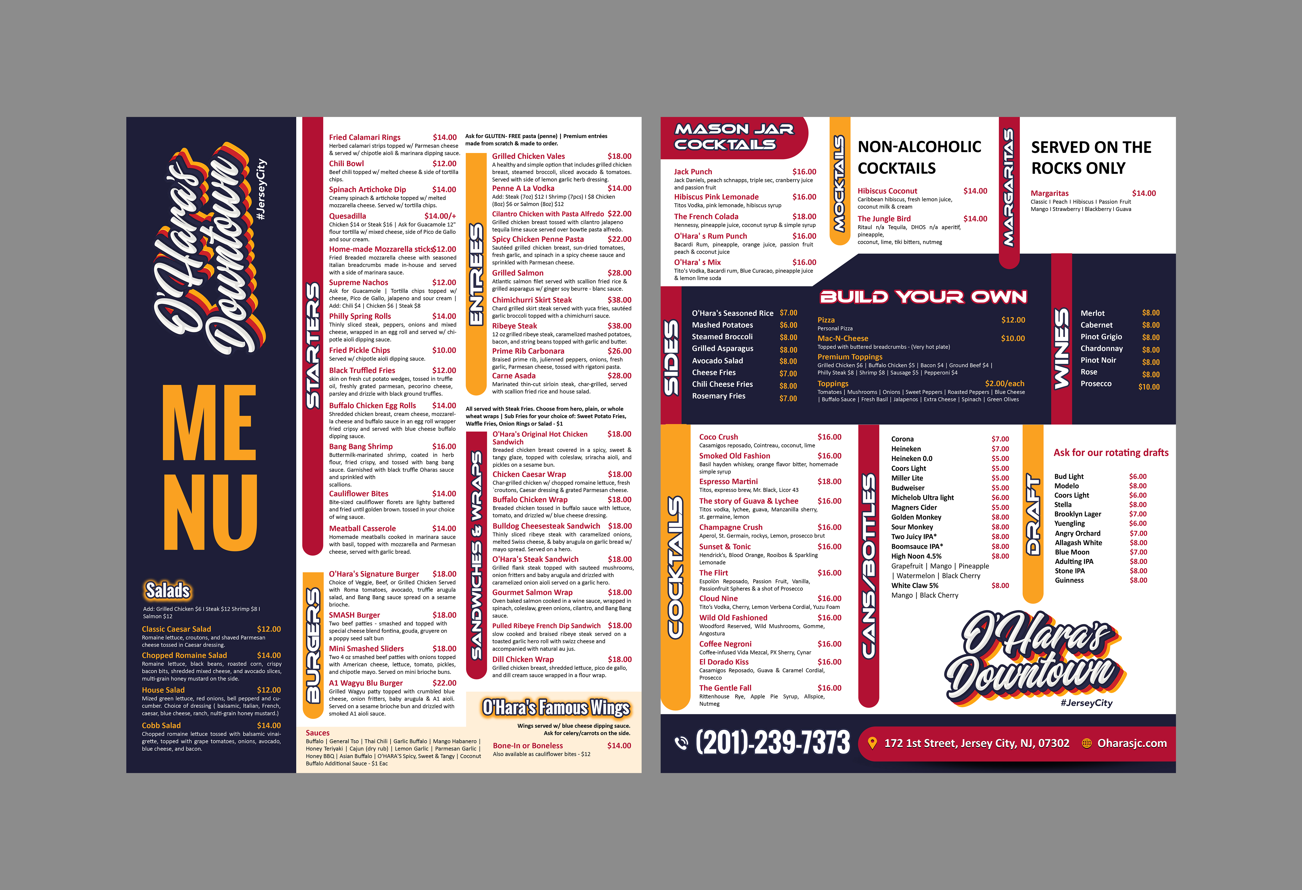 Menu Design by Creations Box 2015 for this project | Design #37099837