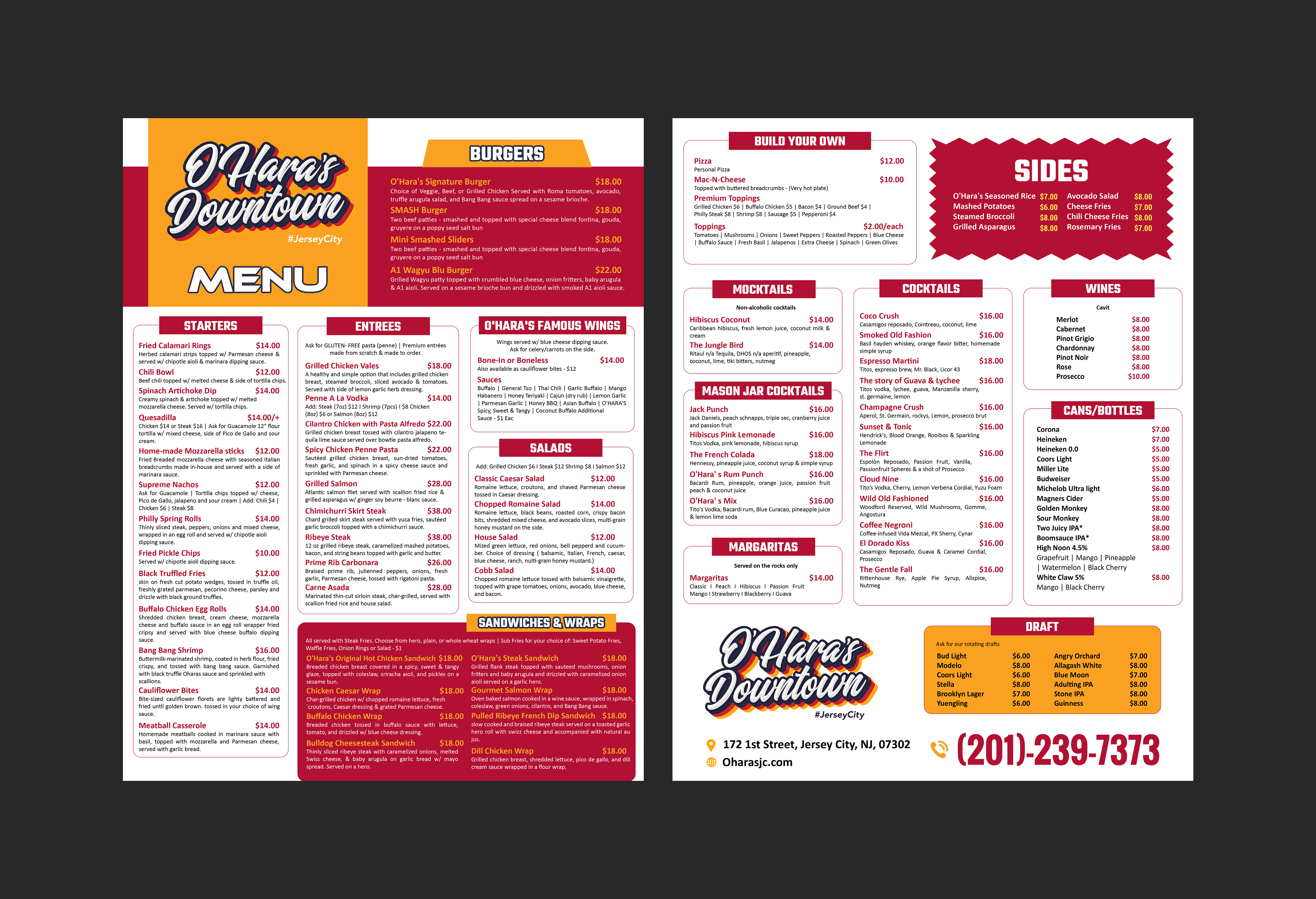 Menu Design by Creations Box 2015 for this project | Design #37099838