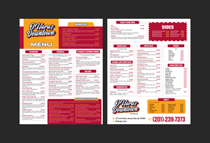 Menu Design by Creations Box 2015 for this project | Design: #37099838