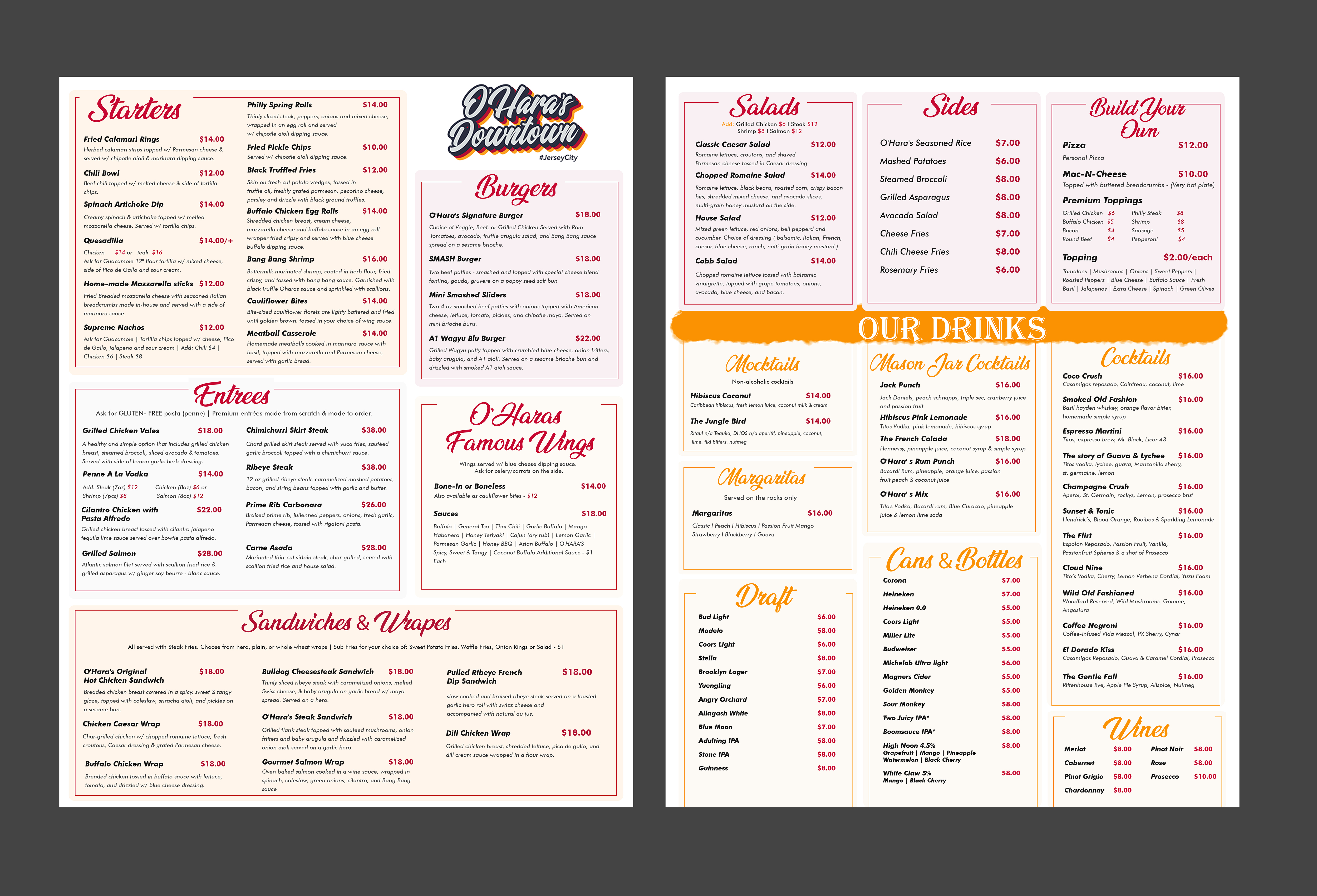 Menu Design by Creations Box 2015 for this project | Design #37099840