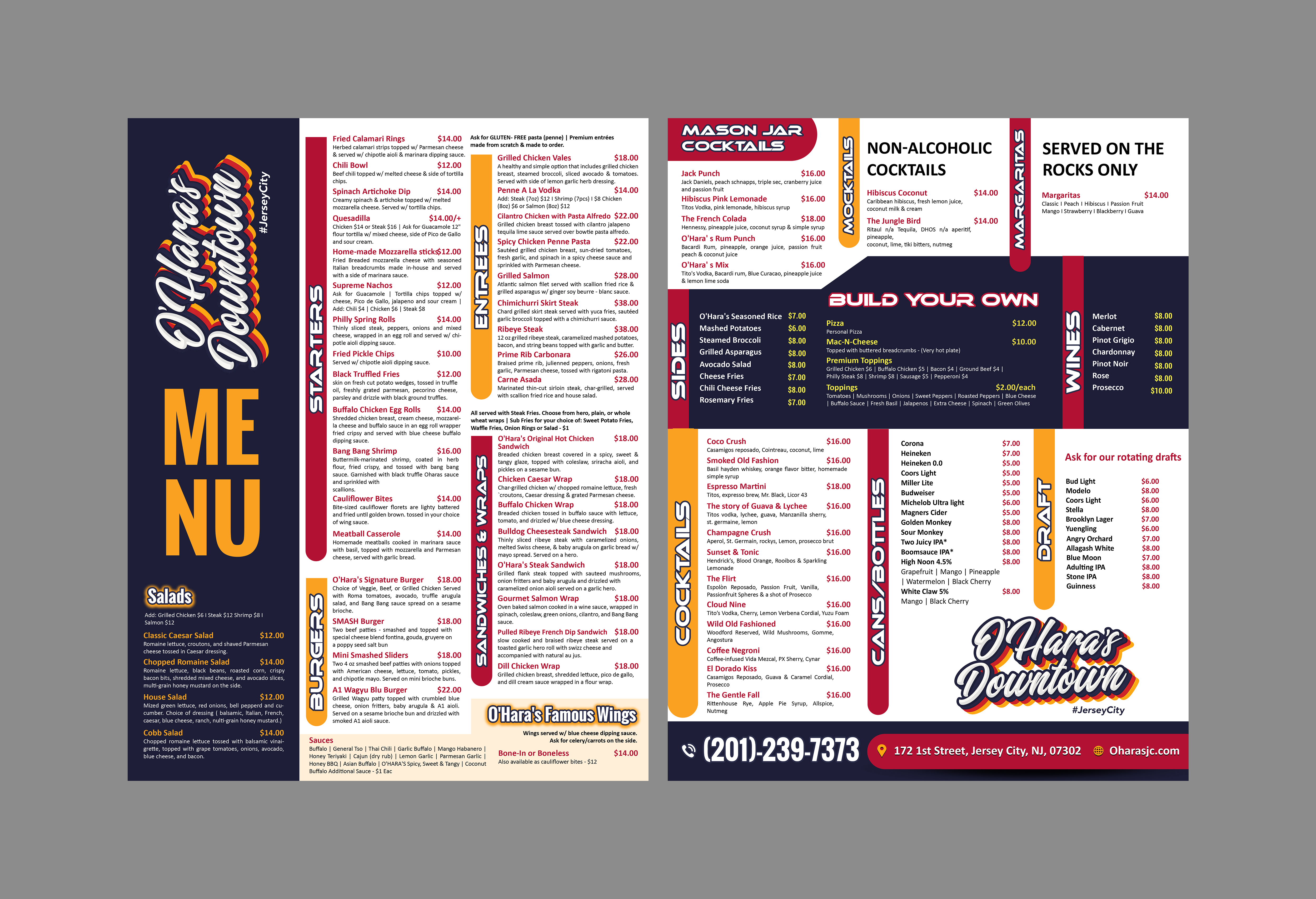 Menu Design by Creations Box 2015 for this project | Design #37099841