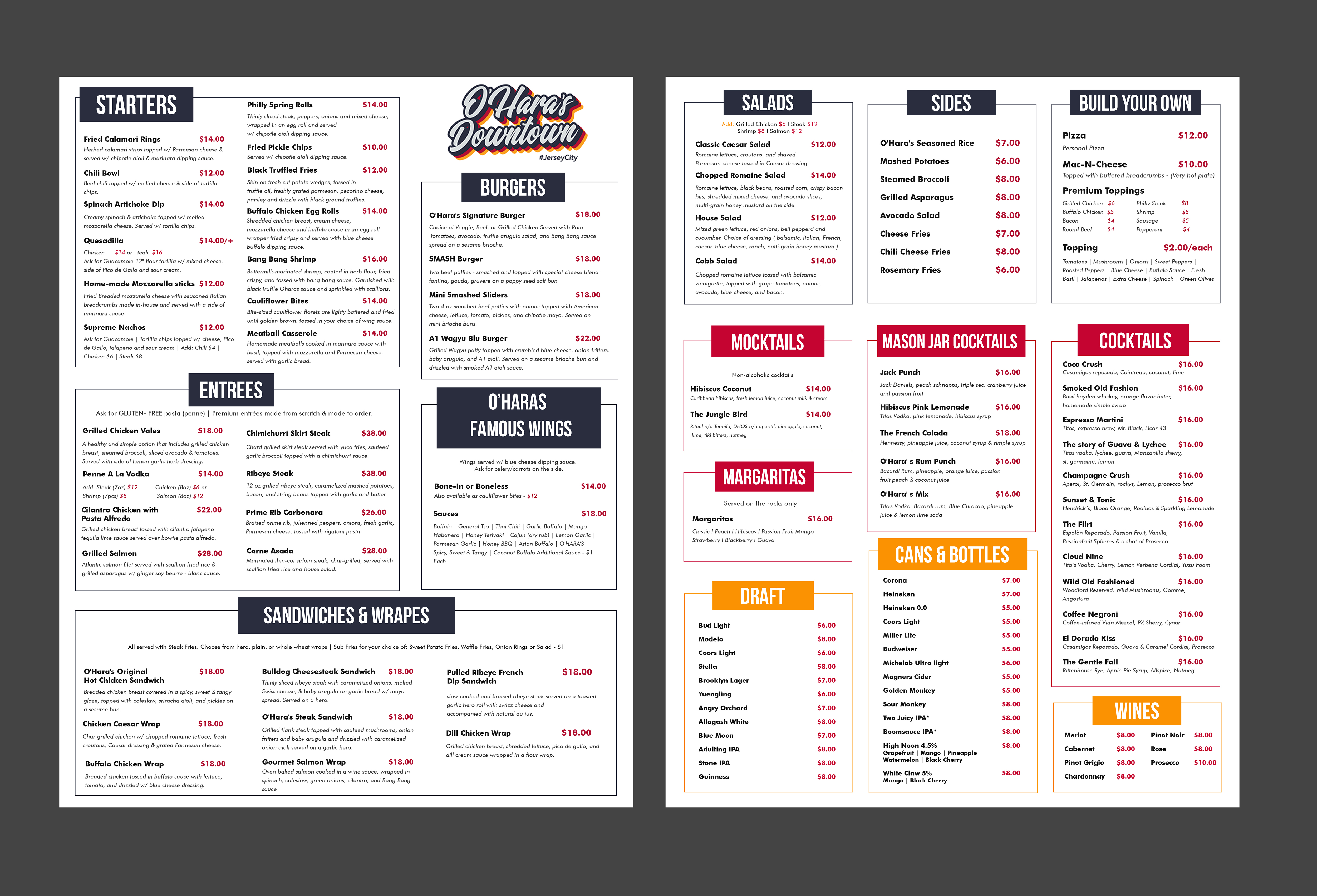 Menu Design by Creations Box 2015 for this project | Design #37099842