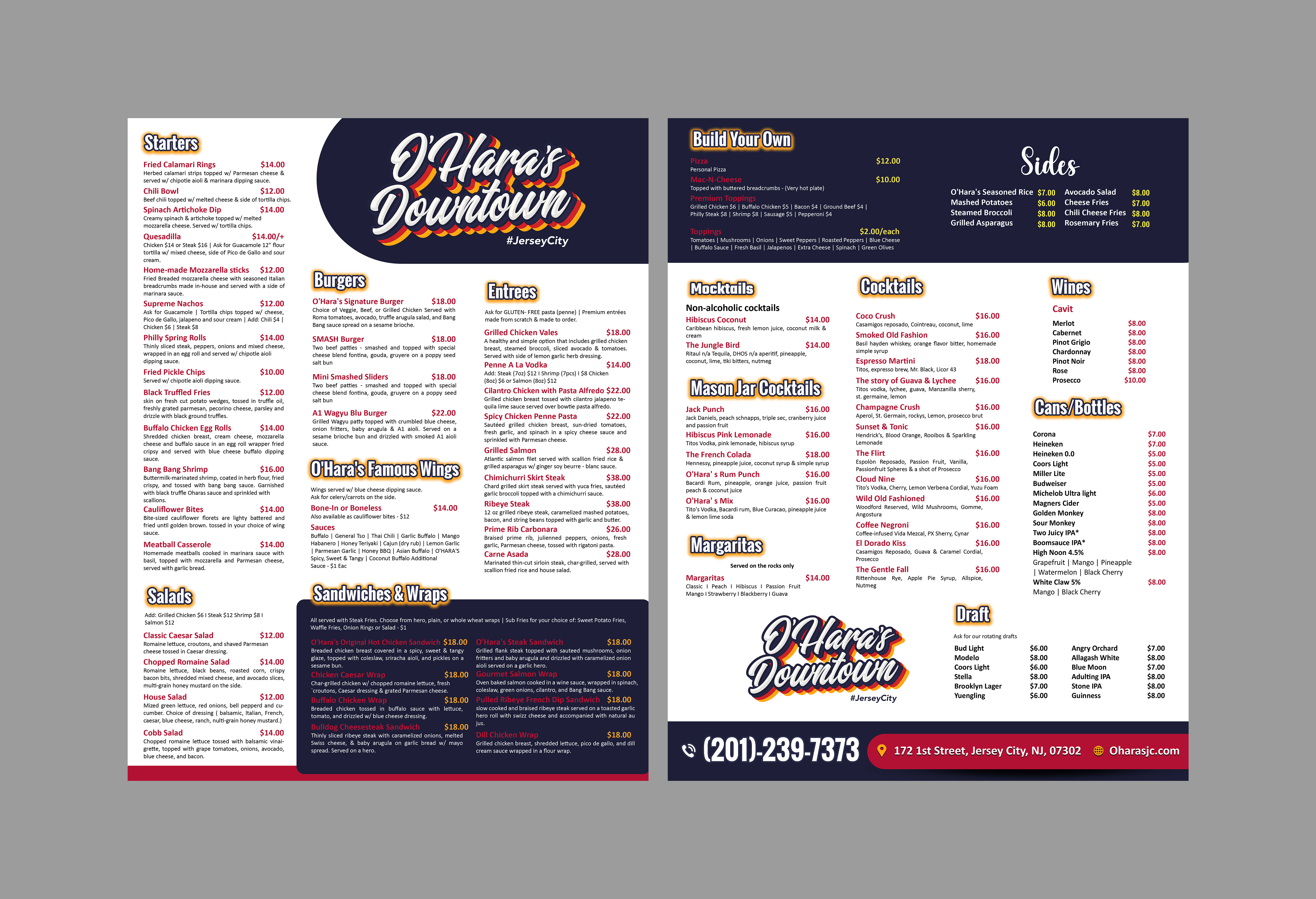 Menu Design by Creations Box 2015 for this project | Design #37099847