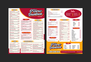 Menu Design by Creations Box 2015 for this project | Design: #37099848