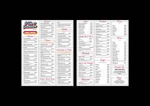 Menu Design by Creations Box 2015 for this project | Design: #37099850