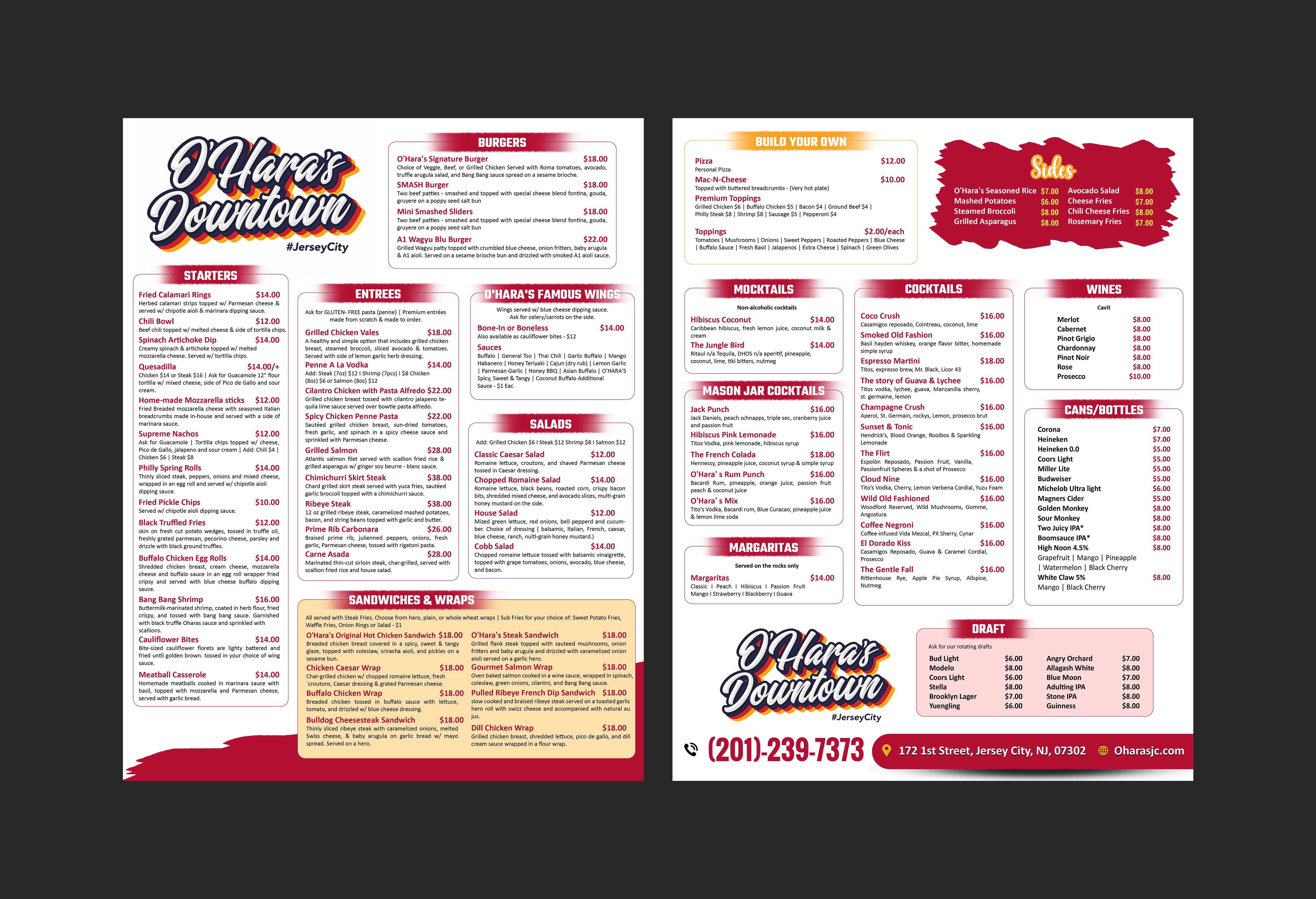 Menu Design by Creations Box 2015 for this project | Design #37099851