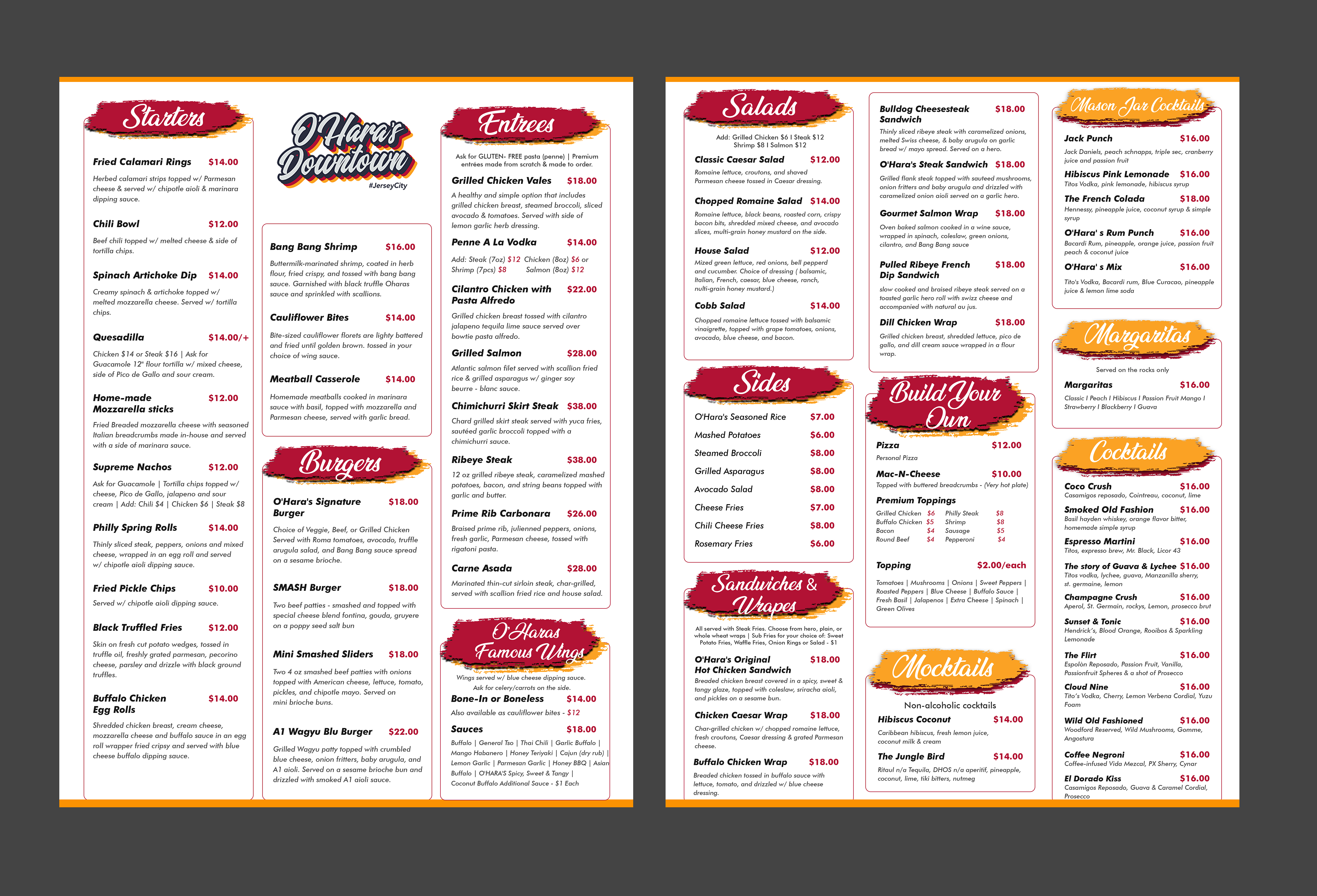 Menu Design by Creations Box 2015 for this project | Design #37099852