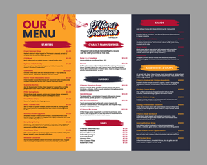 Menu Design by 3Guys for this project | Design: #37088771